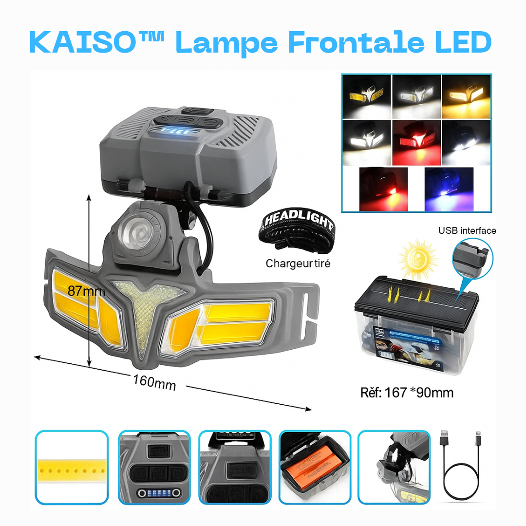 KAISO™ Lampe frontale LED
