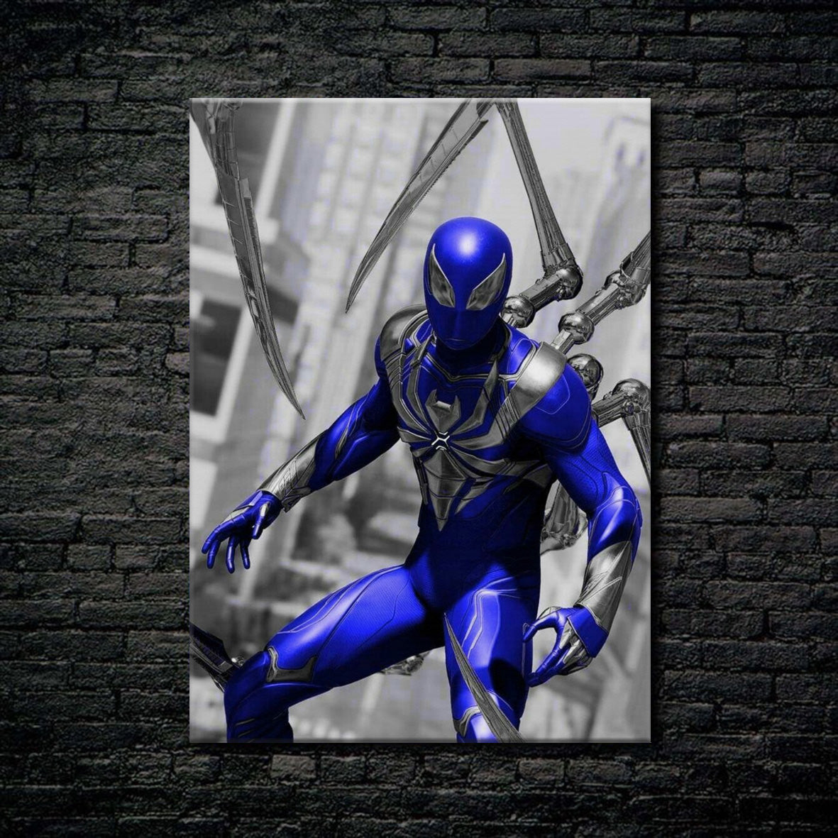 Tableau résine Blue Spiderman