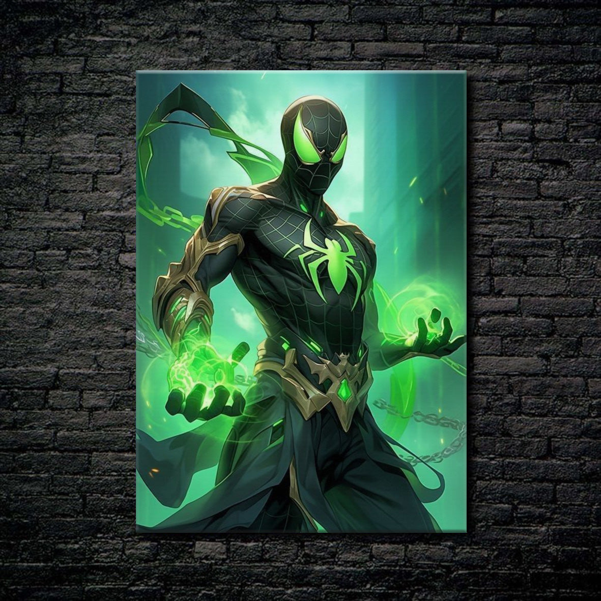 Tableau résine Green Spiderman