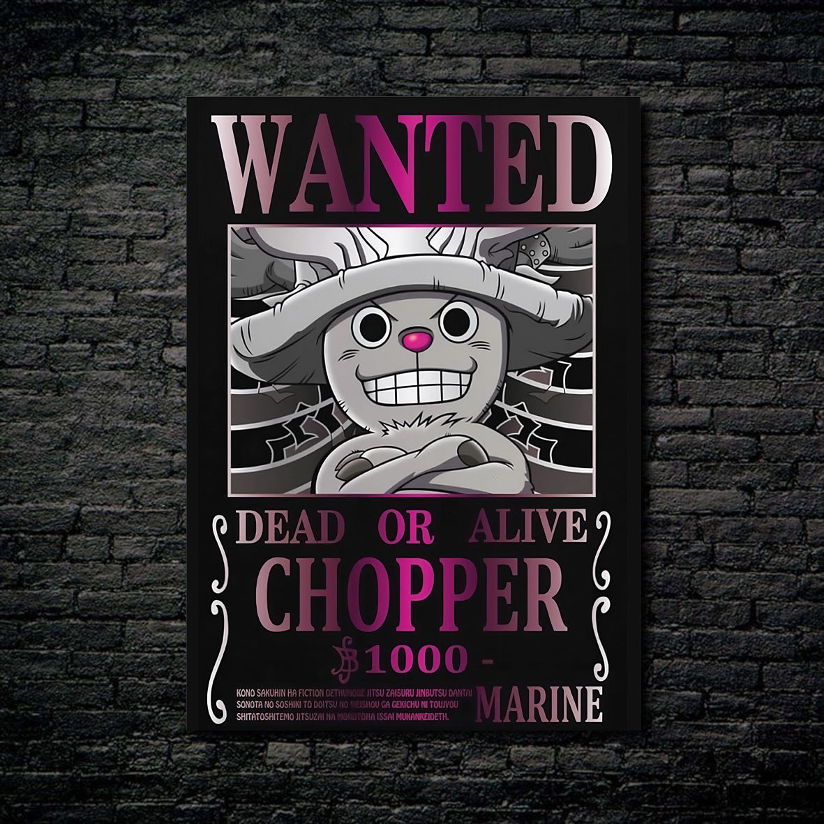 Tableau Wanted Chopper