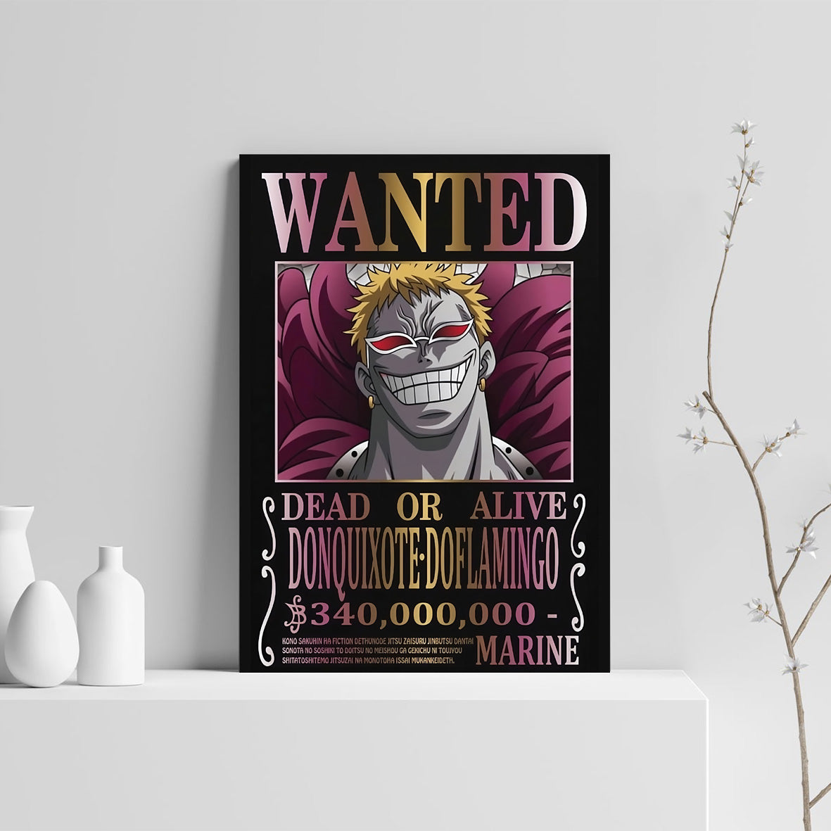 Tableau Wanted Doflamingo