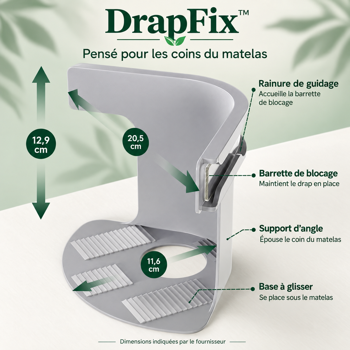 DrapFix™  – Fixateurs de Draps Sans Aiguille