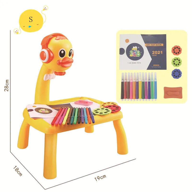 Planche à dessin de projection pour enfants, table d'apprentissage précoce des lumières