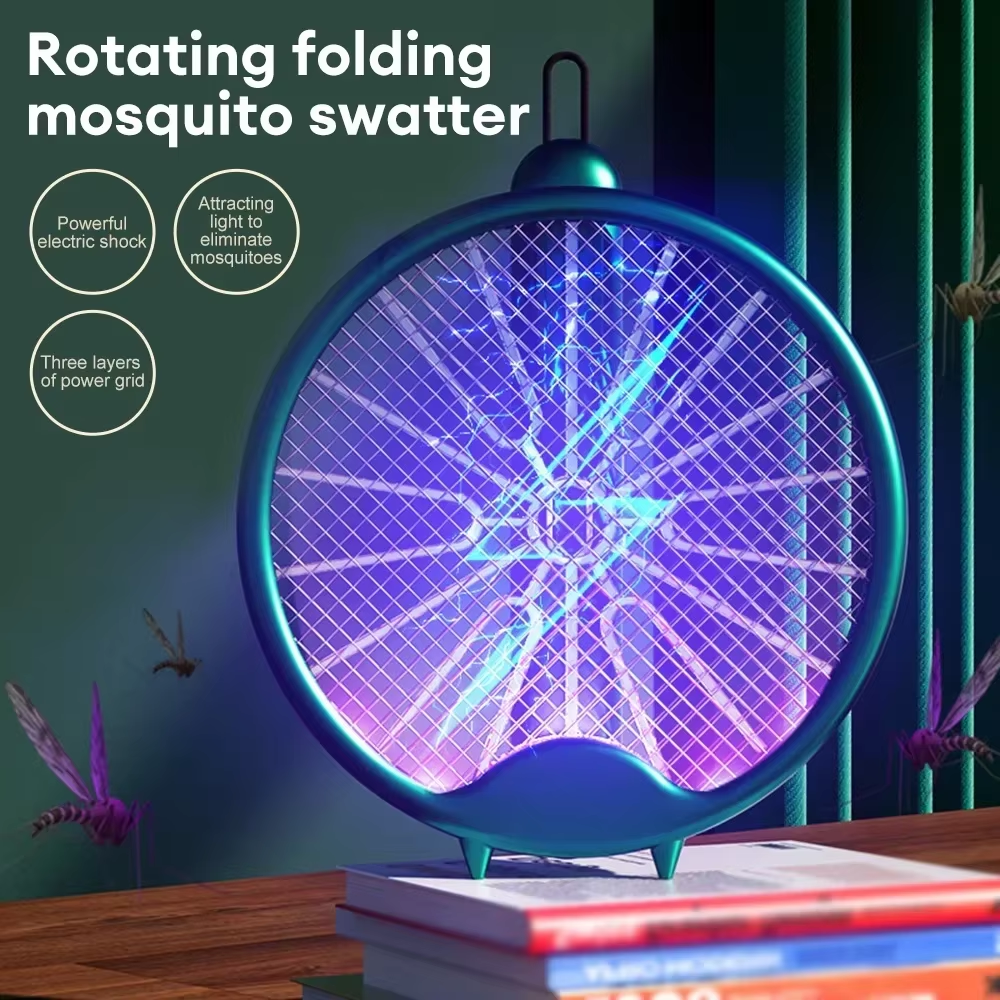 Raquette Anti-Moustiques Électrique Pliable