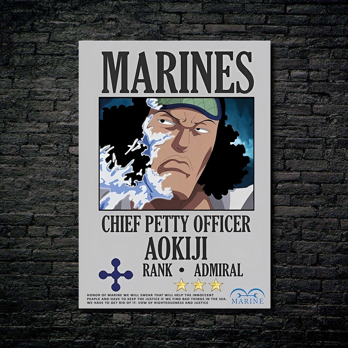 Tableau Marines Admiral Aokiji