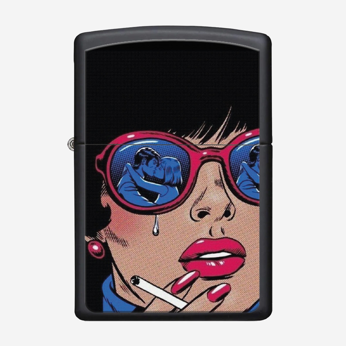 Briquet Pop art femme qui fume