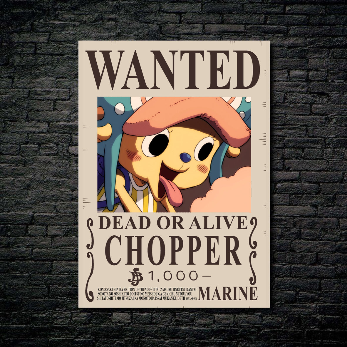 Tableau Wanted Chopper