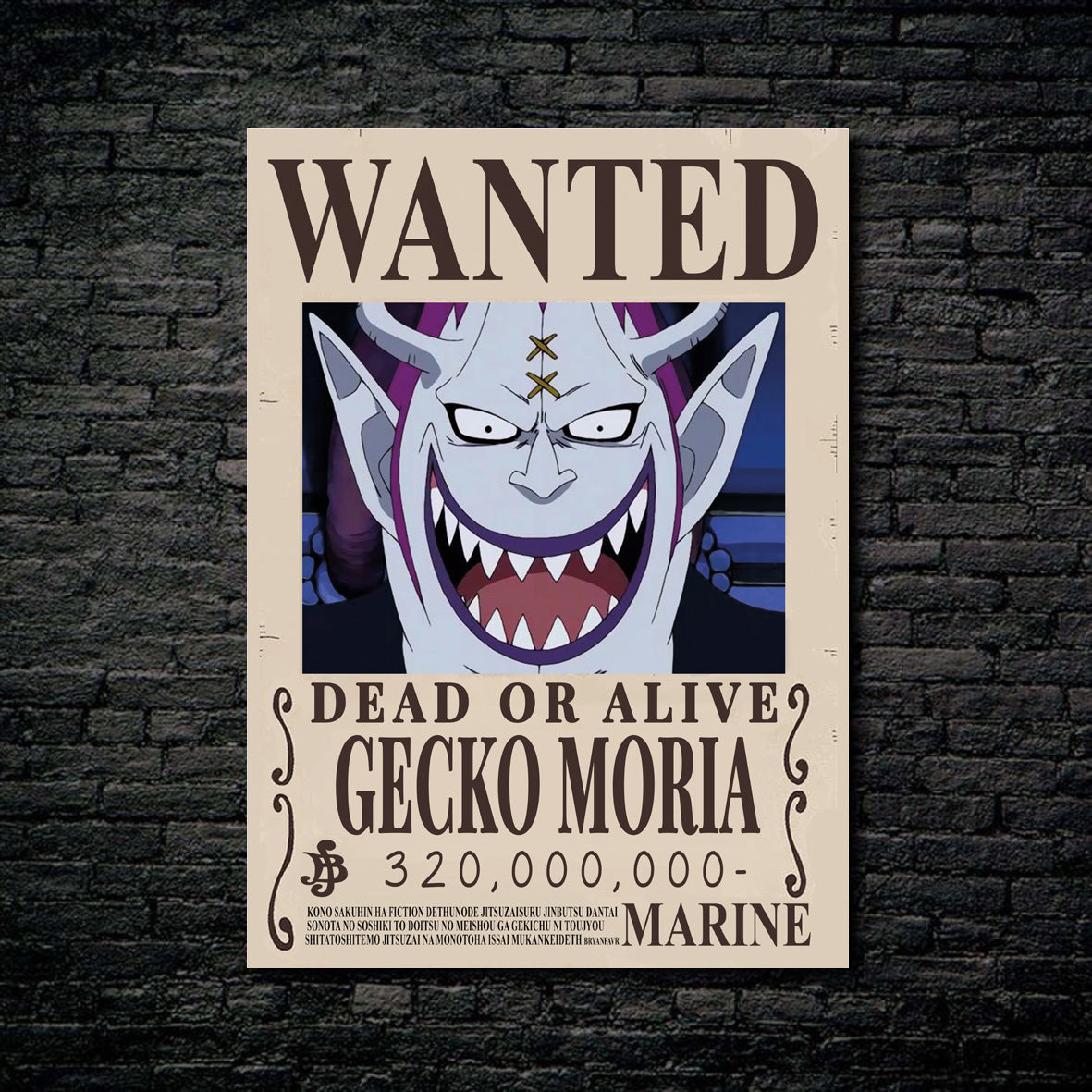 Tableau Wanted Gecko Moria