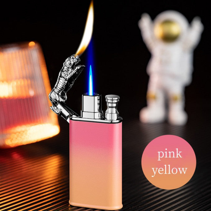 Pink and Yellow Tiger Lighter