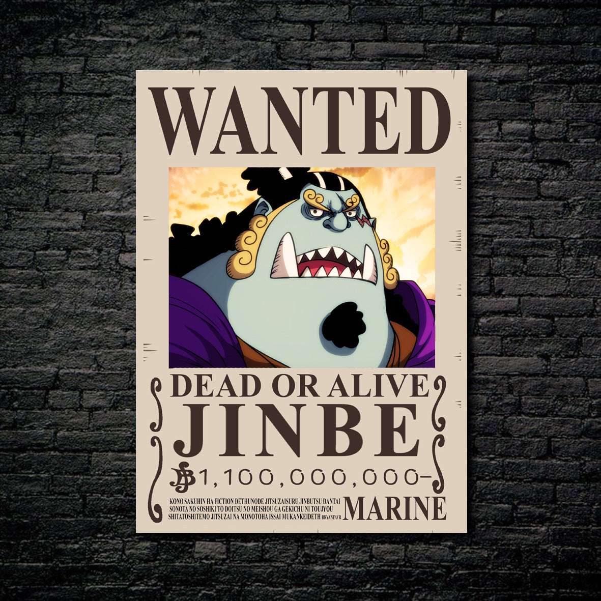 Tableau Wanted Jinbe