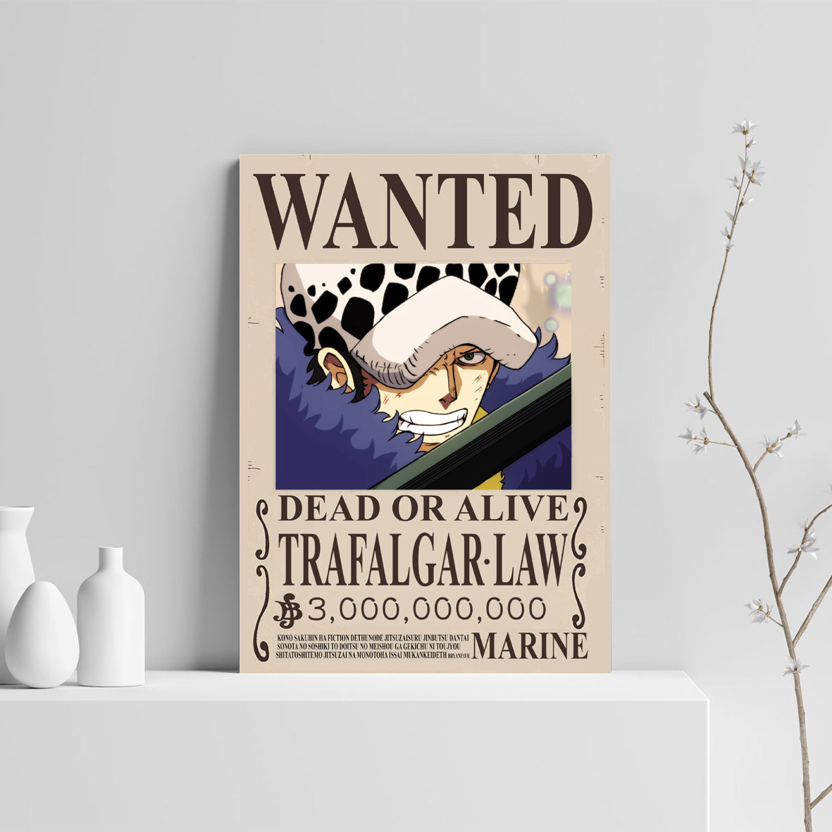 Tableau Wanted Trafalgar D. Water Law