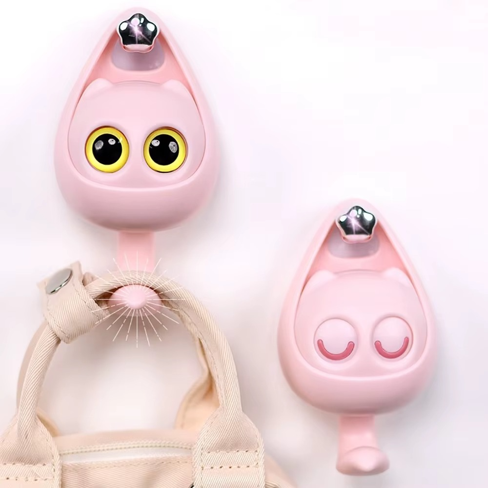 🐱✨ Crochets Muraux Mignons – Design Chat aux Grands Yeux 👀