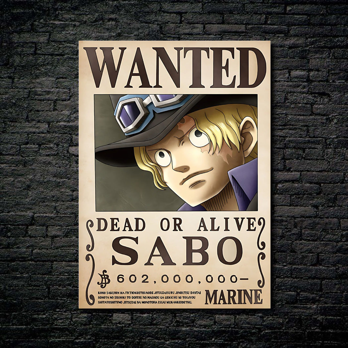 Tableau Wanted Sabo