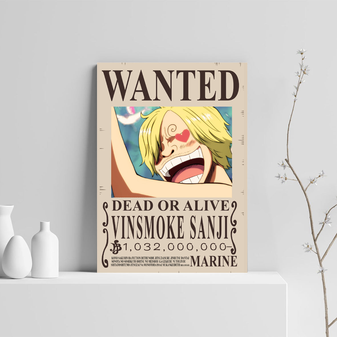 Tableau Wanted Sanji