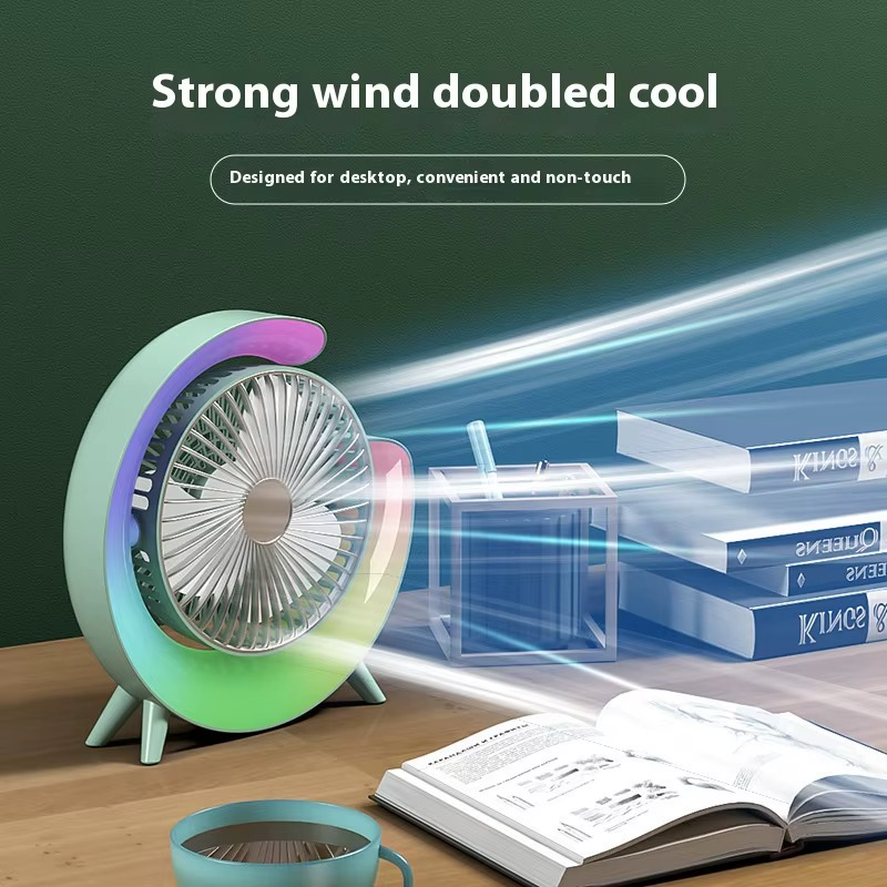 Ventilateur RGB rechargeable par USB
