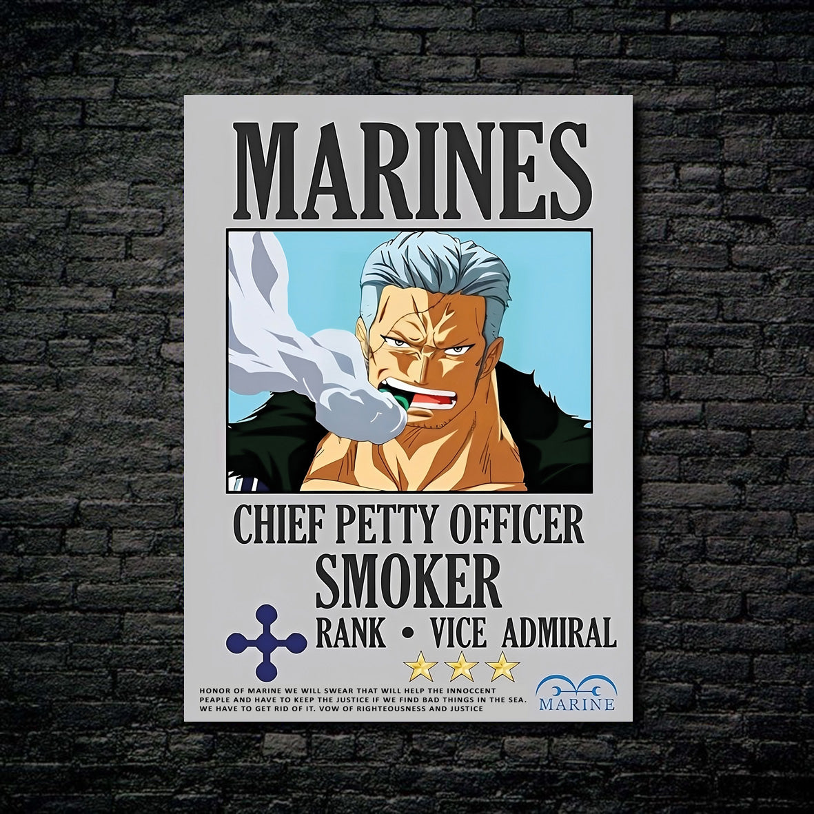 Tableau Marines Vice Admiral Smoker