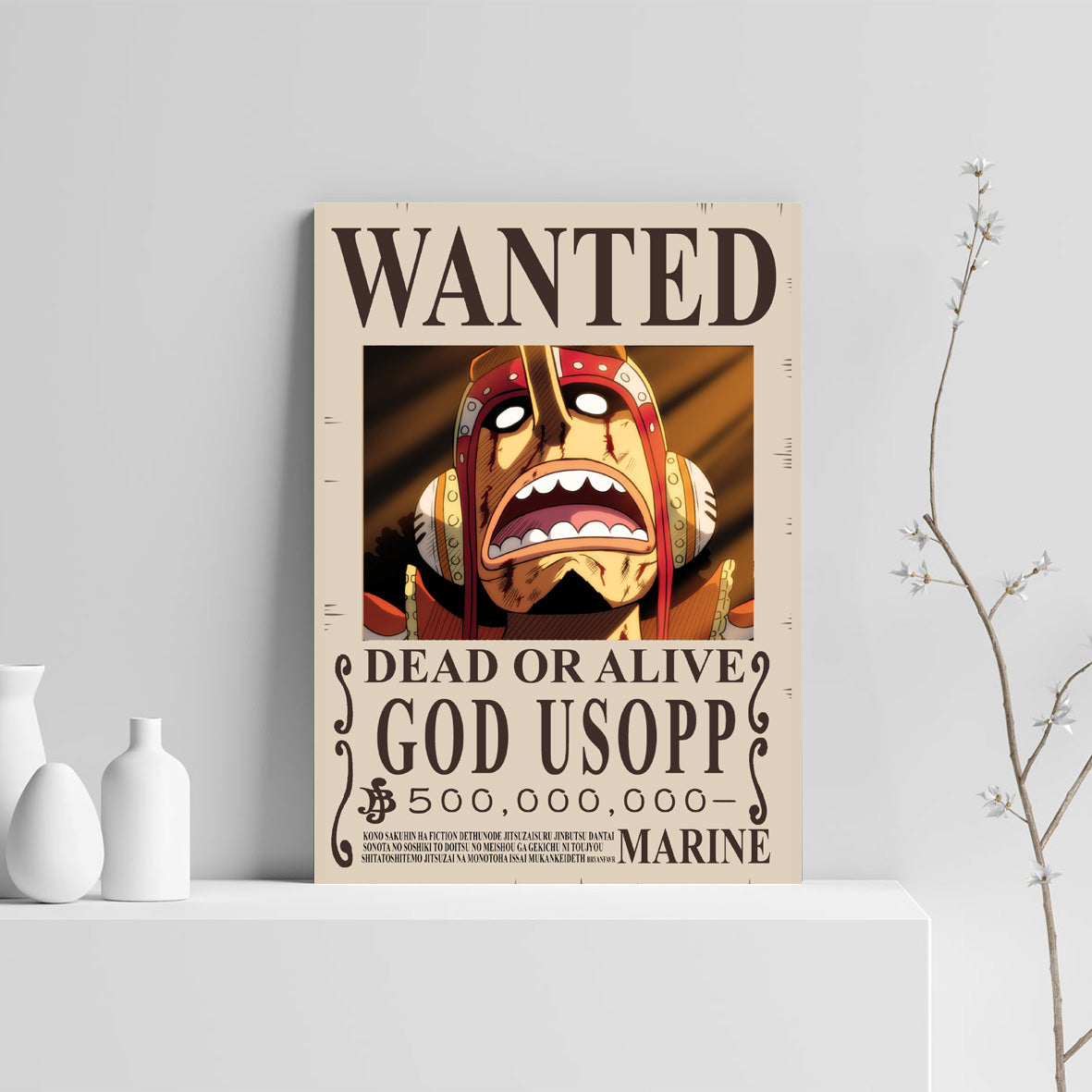 Tableau Wanted Usopp