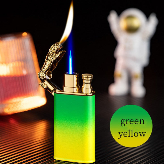 Green and Yellow Tiger Lighter