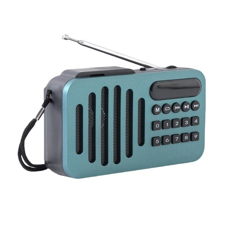 Radio FM avec haut-parleur rechargeable avec l’energie solaire