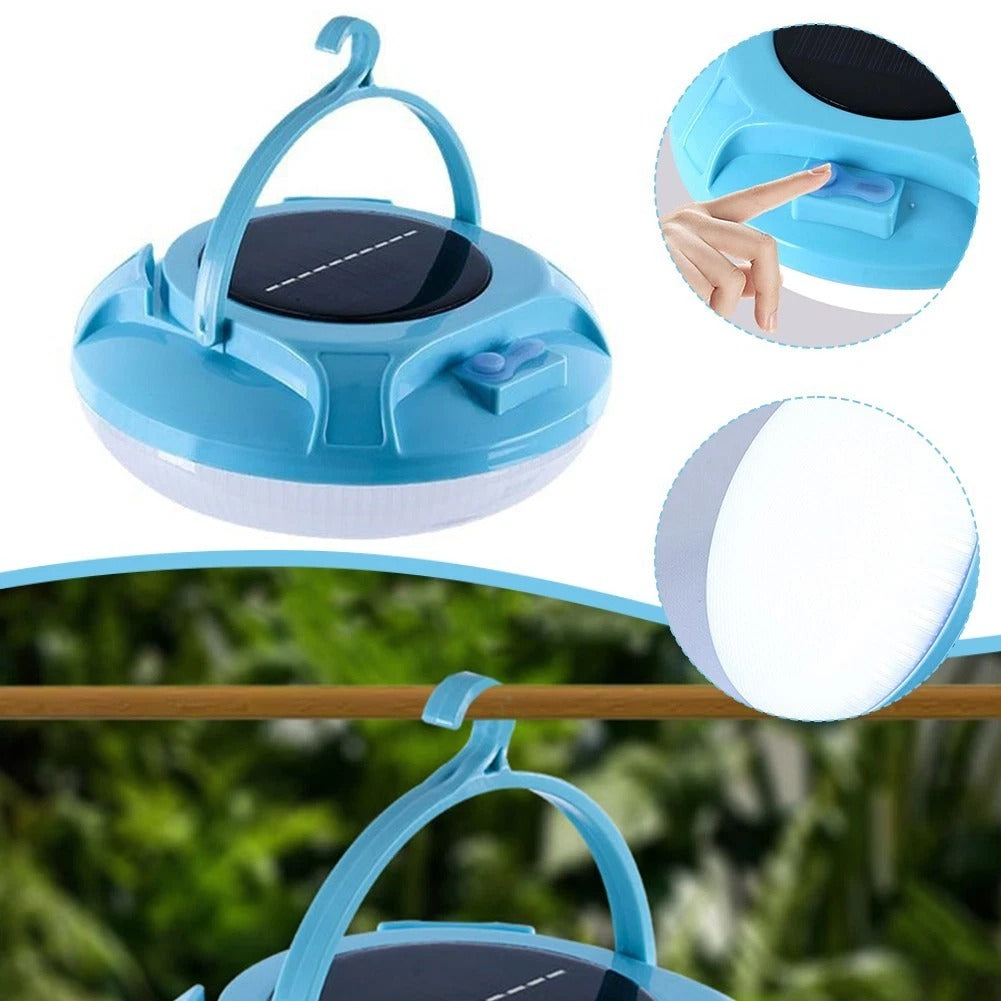 Lampe de Camping Solaire LED – Portable, Puissante et Écologique