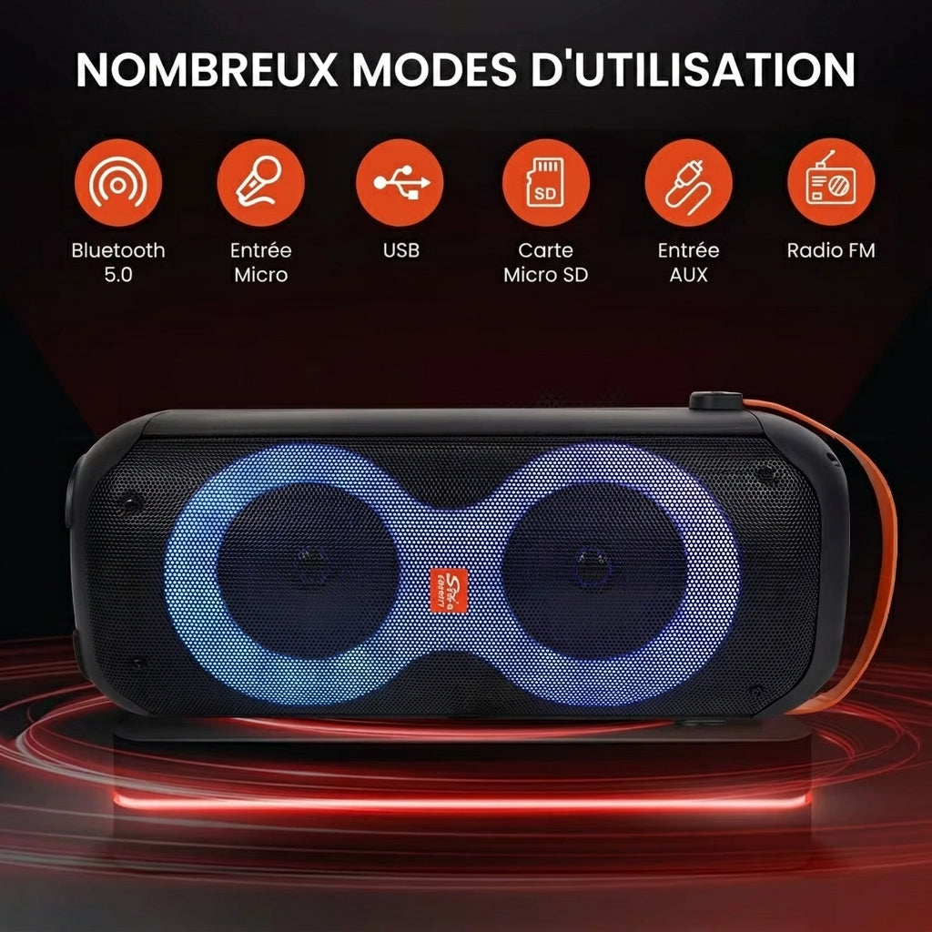InfinityBeat™ – Enceinte Portable Bluetooth & Karaoké SING-E ZQS4277
