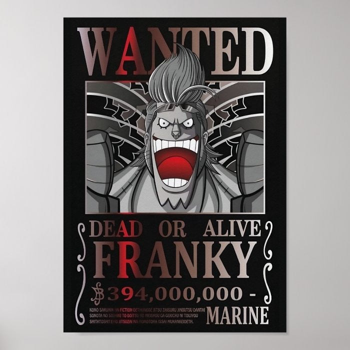 Poster Wanted Franky A4(21x29cm)