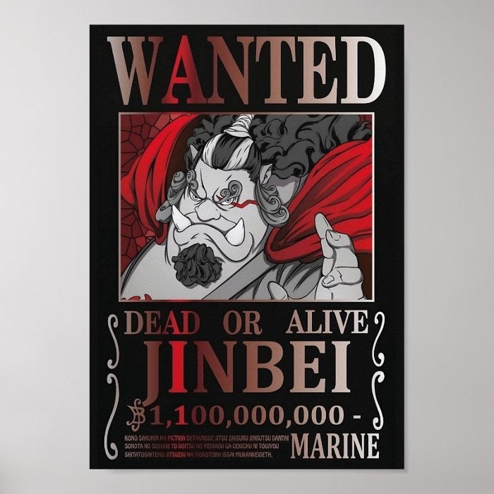 Poster Wanted Jinbei A4(21x29cm)