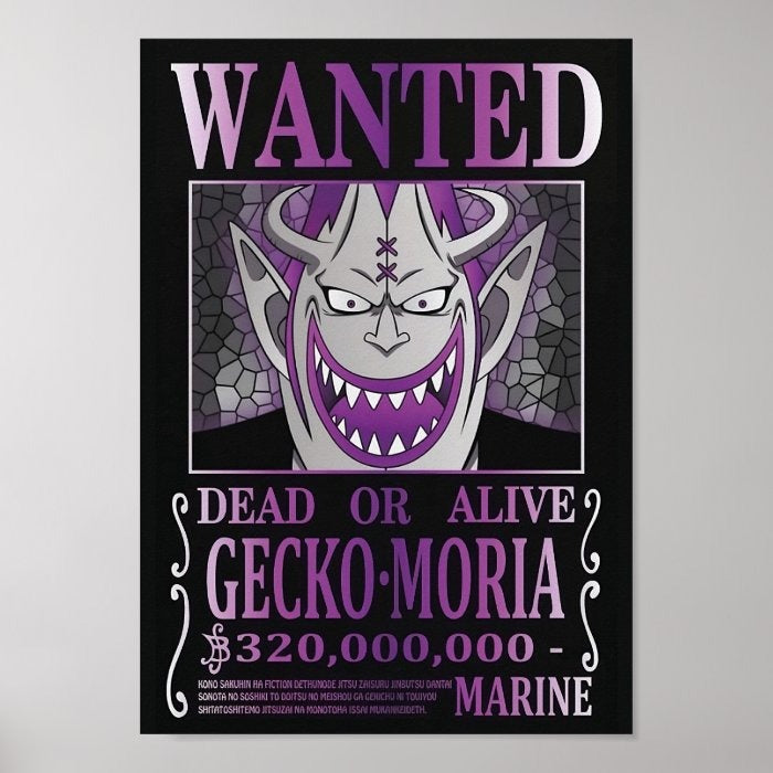 Poster Wanted Gecko Moria A4(21x29cm)