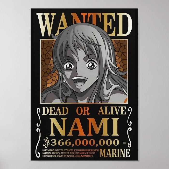 Poster Wanted Nami A4(21x29cm)