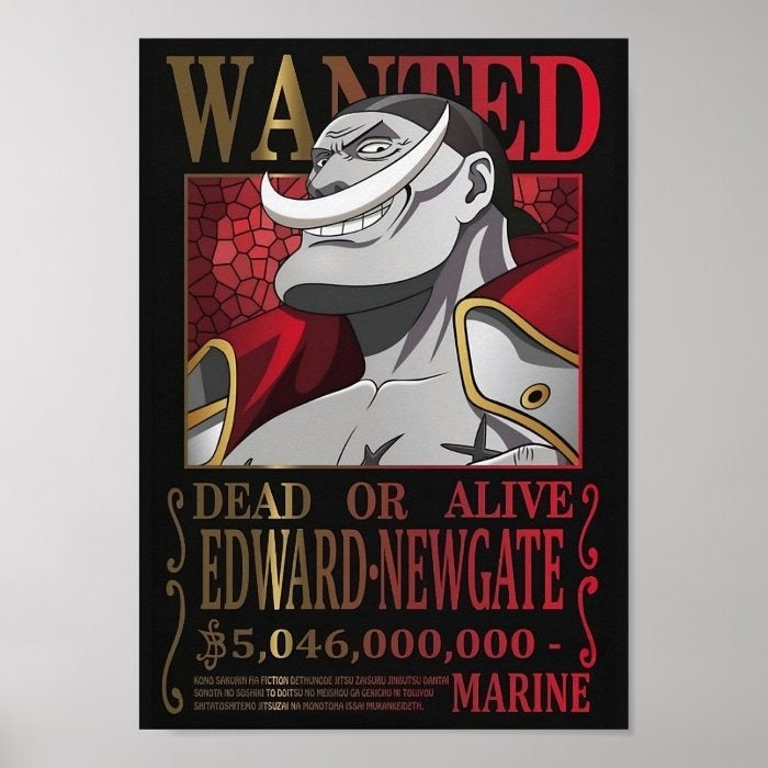 Poster Wanted Edward Newgate A4(21x29cm)