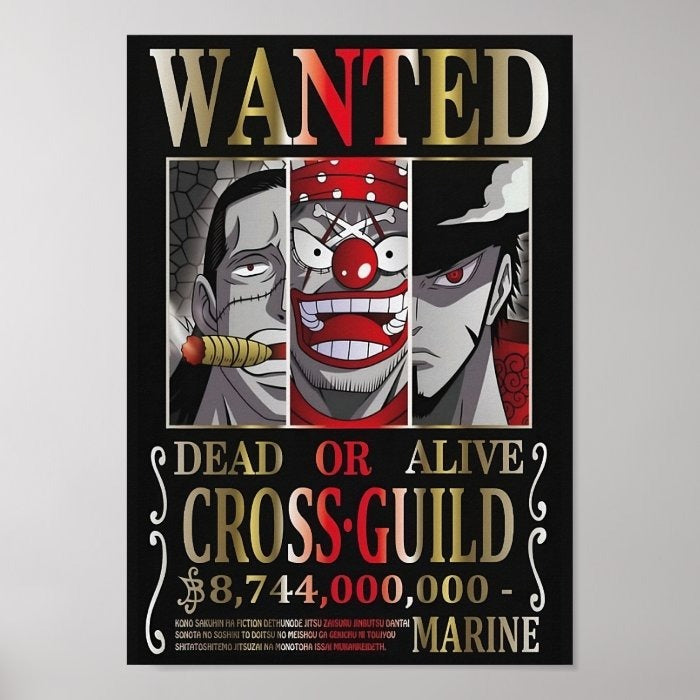 Poster Wanted Cross Guild A4(21x29cm)