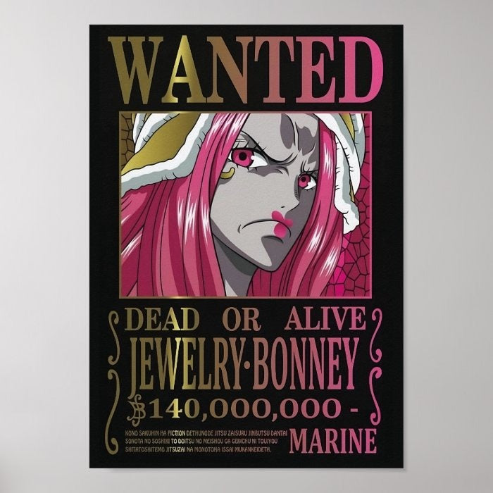 Poster Wanted Jewelry Bonny A4(21x29cm)